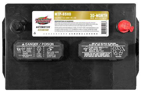 MTP-65HD Battery